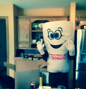 Okay- what can I say.  A lot of us REALLY like Dunkin Donuts coffee.  Thanks for the surpirse, B!