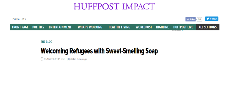 Welcoming Refugees with Sweet-Smelling Soap
